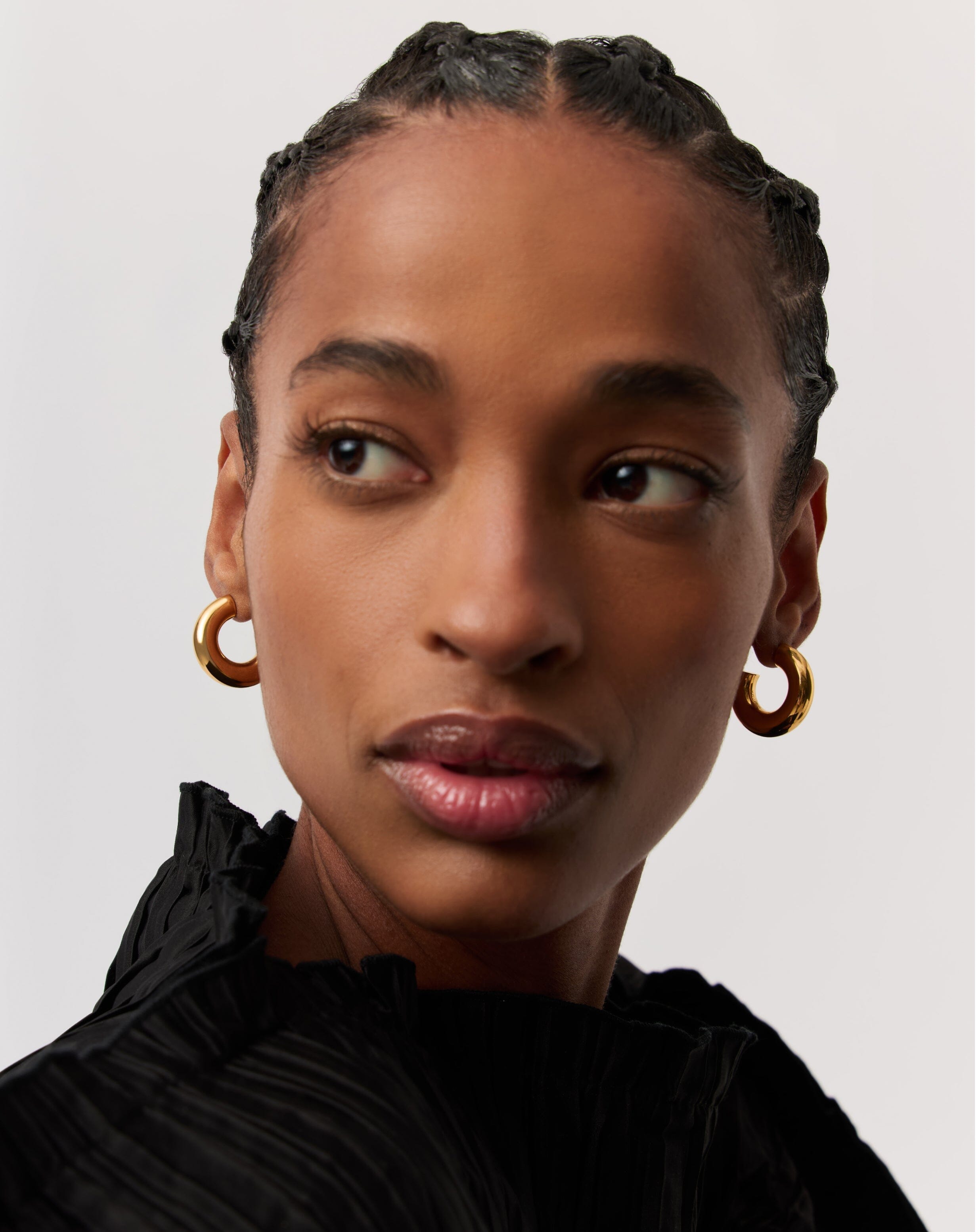 Chubby Medium Hoop Earrings | 18ct Gold Vermeil