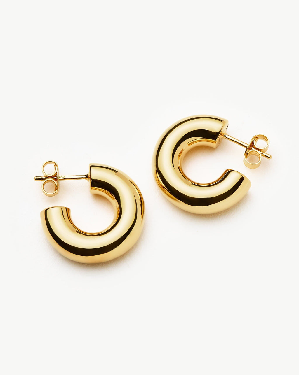 Chubby Small Hoop Earrings | 18ct Gold Vermeil