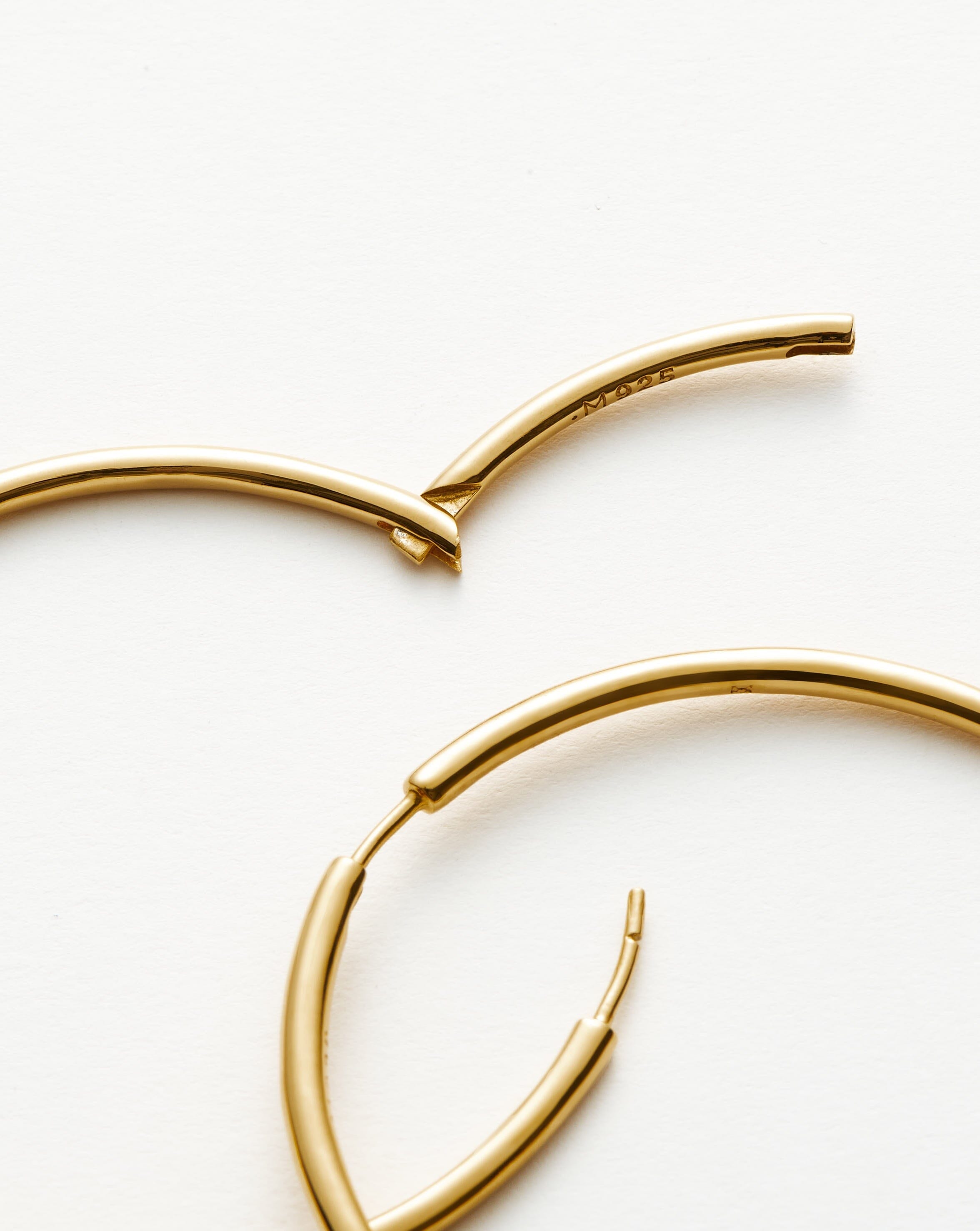 Classic Oversized Hoop Earrings | 18ct Gold Vermeil