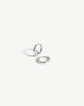 Solid Gold Classic Huggies | 14ct White Gold