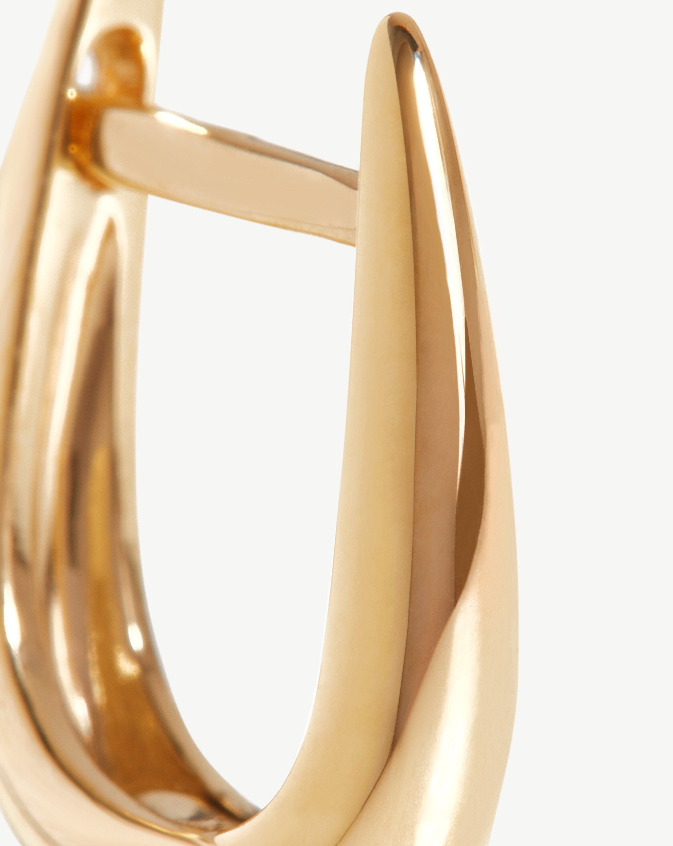 Solid Gold Claw Huggies | 14ct Solid Gold