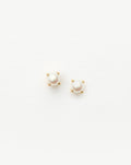 Solid Gold Pearl Stud Earrings | 14ct Solid Gold/Pearl