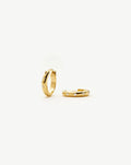 Mini Solar Studded Hoop Earrings