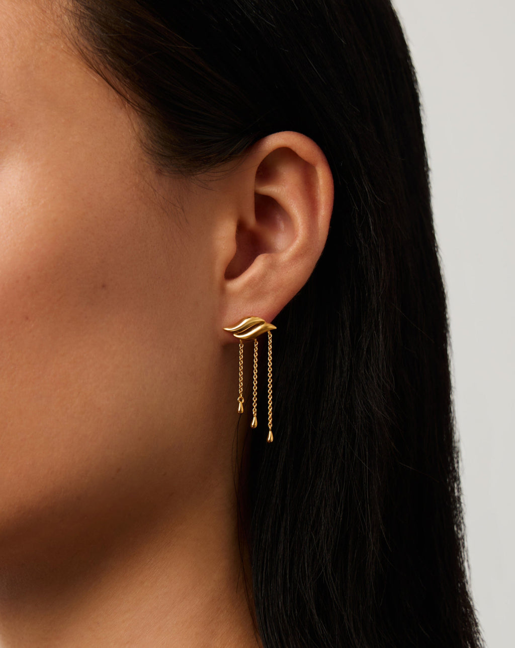 Savi Waterfall Drop Earrings | 18ct Gold Vermeil